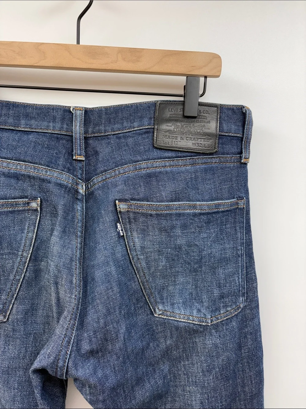Men's Levi's Made & Crafted 512 Slim Straight Jeans Dark Wash Denim 32x34